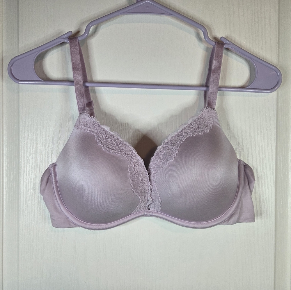wild fable Light Lavender Lace Trim T-Shirt Bra